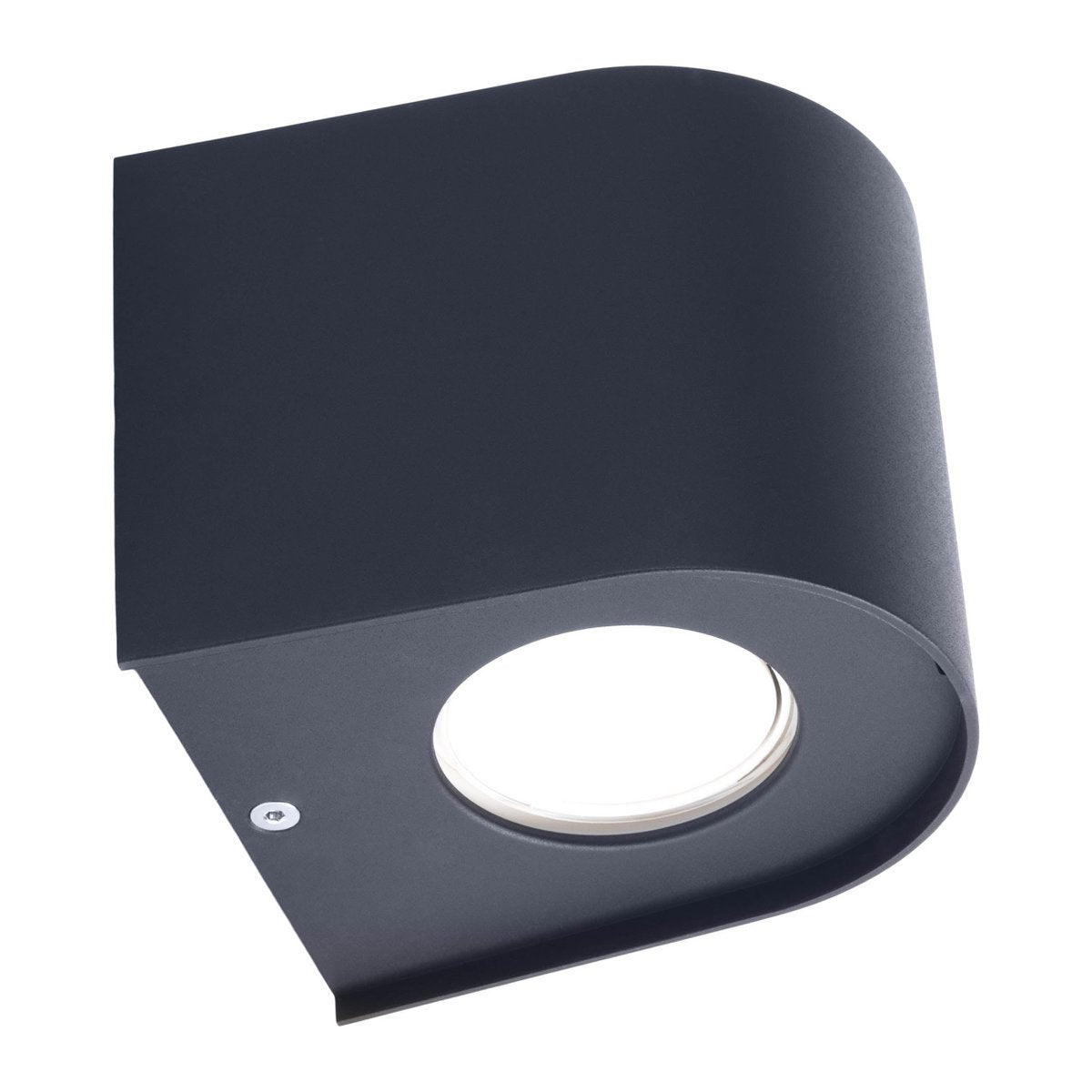 De "Alecto" LED -lamp meet 10,5 x 11,7 cm en is 10 cm hoog. Het bestaat uit een hoogwaardig plastic met een enigszins gestructureerd oppervlak dat eruit ziet als geschilderd. Tijdloos zwart maakt de lamp universeel bruikbaar.