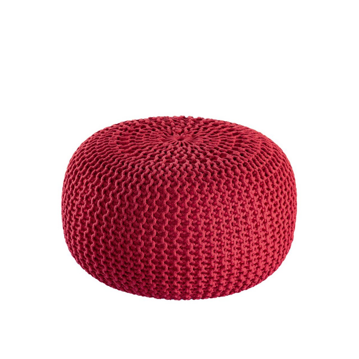 Pouf premium Ø45cm stoel kruk breien pouf in terras pool tuin duurzaam