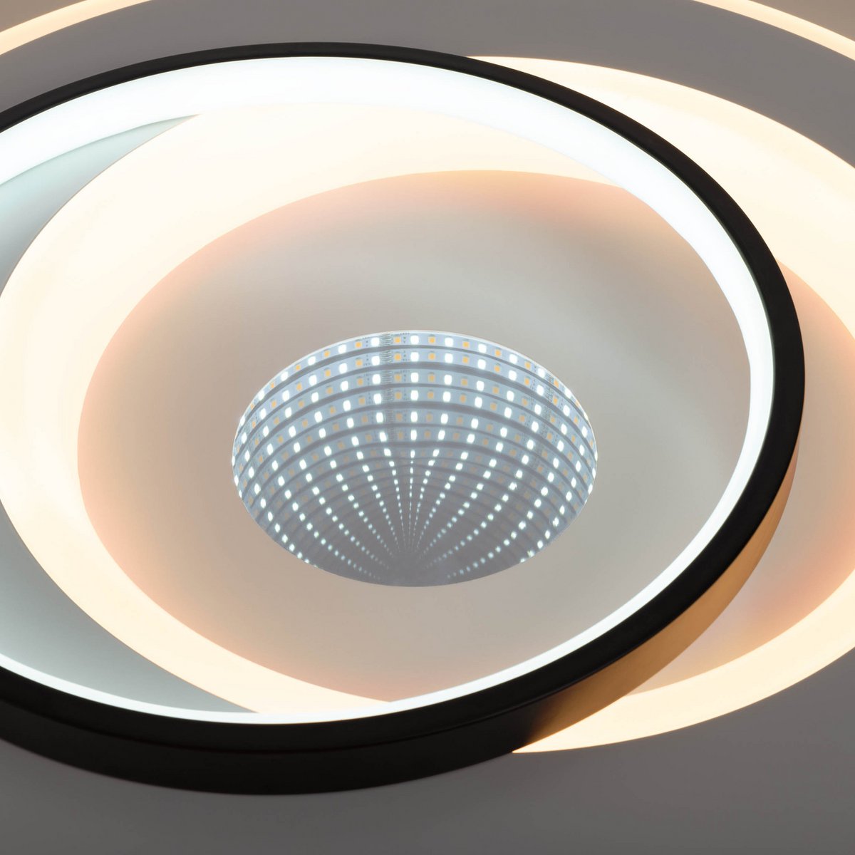 LED -plafondlicht 3D -effect "malea" Ø 49 cm, met veel functies, waaronder afstandsbediening