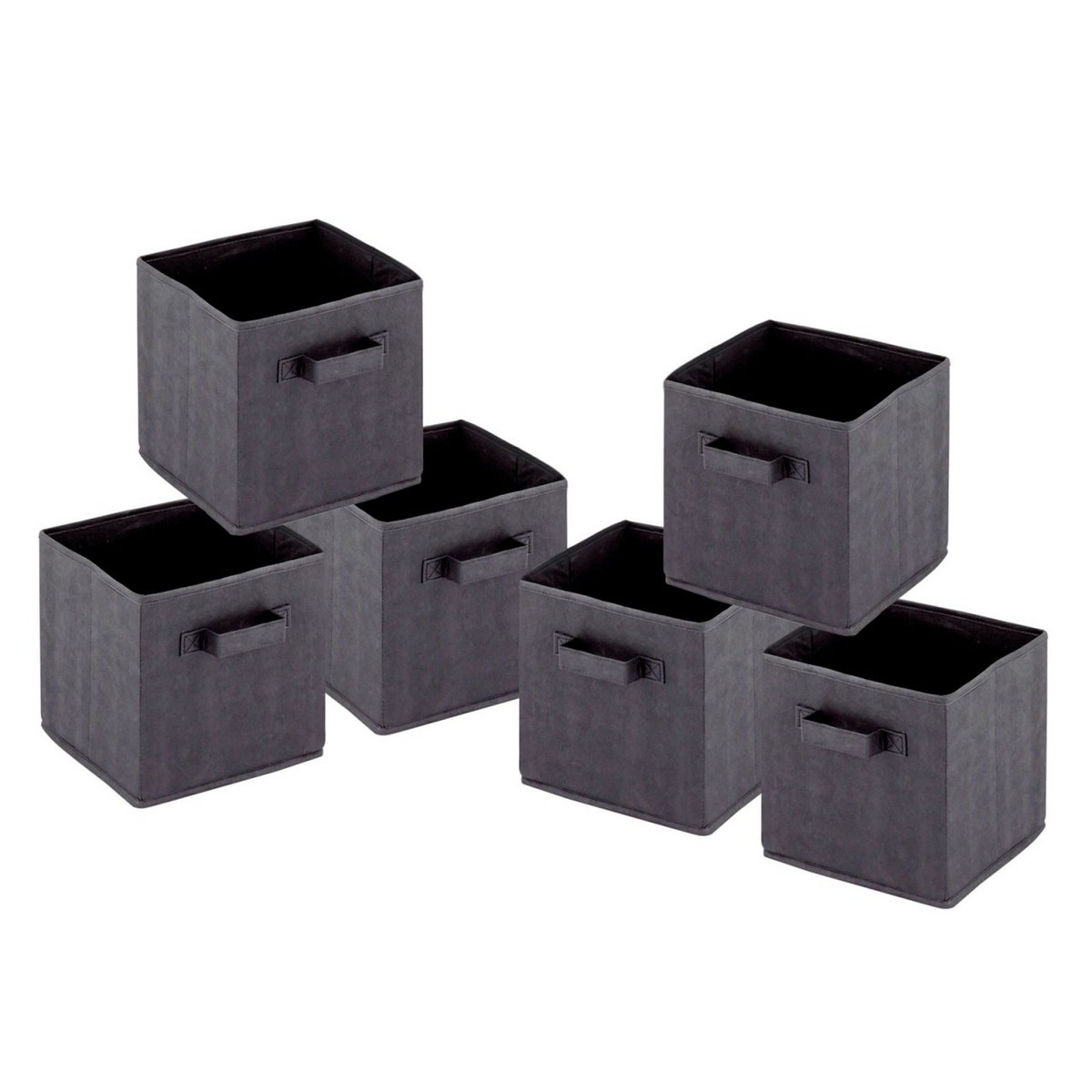 Opslagboxen opvouwbare vouwkast 26x26x26 cm 6 -pack opbergdoos vierkant