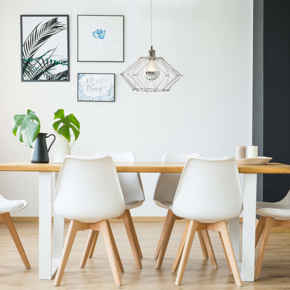 Metalen hanglamp "Fyn" d:40cm zilverkleurig