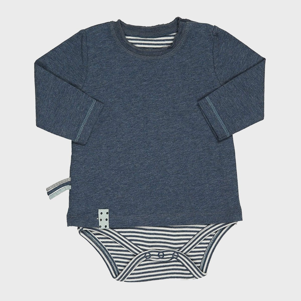 OrganicEra Biologisch baby-l/s T-shirt body, Indigo