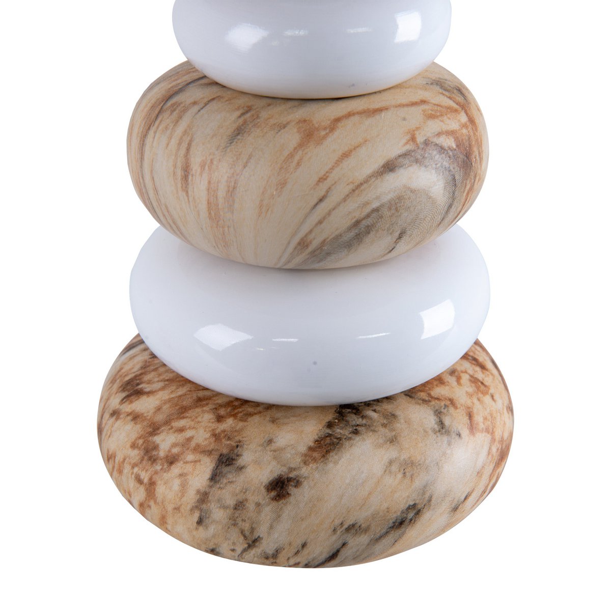 Keramische tafellamp "Stoney", keramische tafellamp in bruin, met E14 -aansluiting, tafellamp voor eetkamer, woonkamer, gang of kantoor, of als een bedlamp, 31 cm hoog