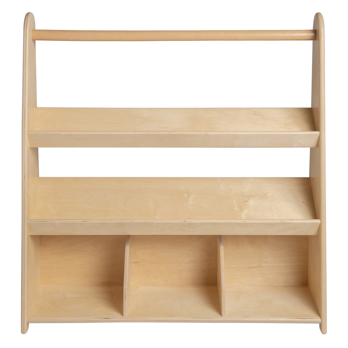 Van Dijk Toys houten kinder boekenkast / boekenrek met 3 schappen (Kinderopvang kwaliteit)