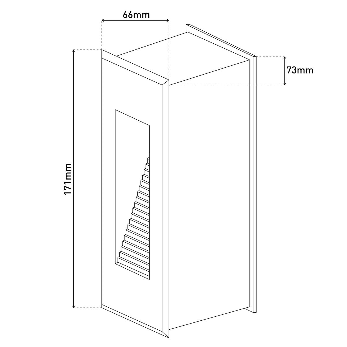 LED inbouw buiten wandlamp "Kolari"