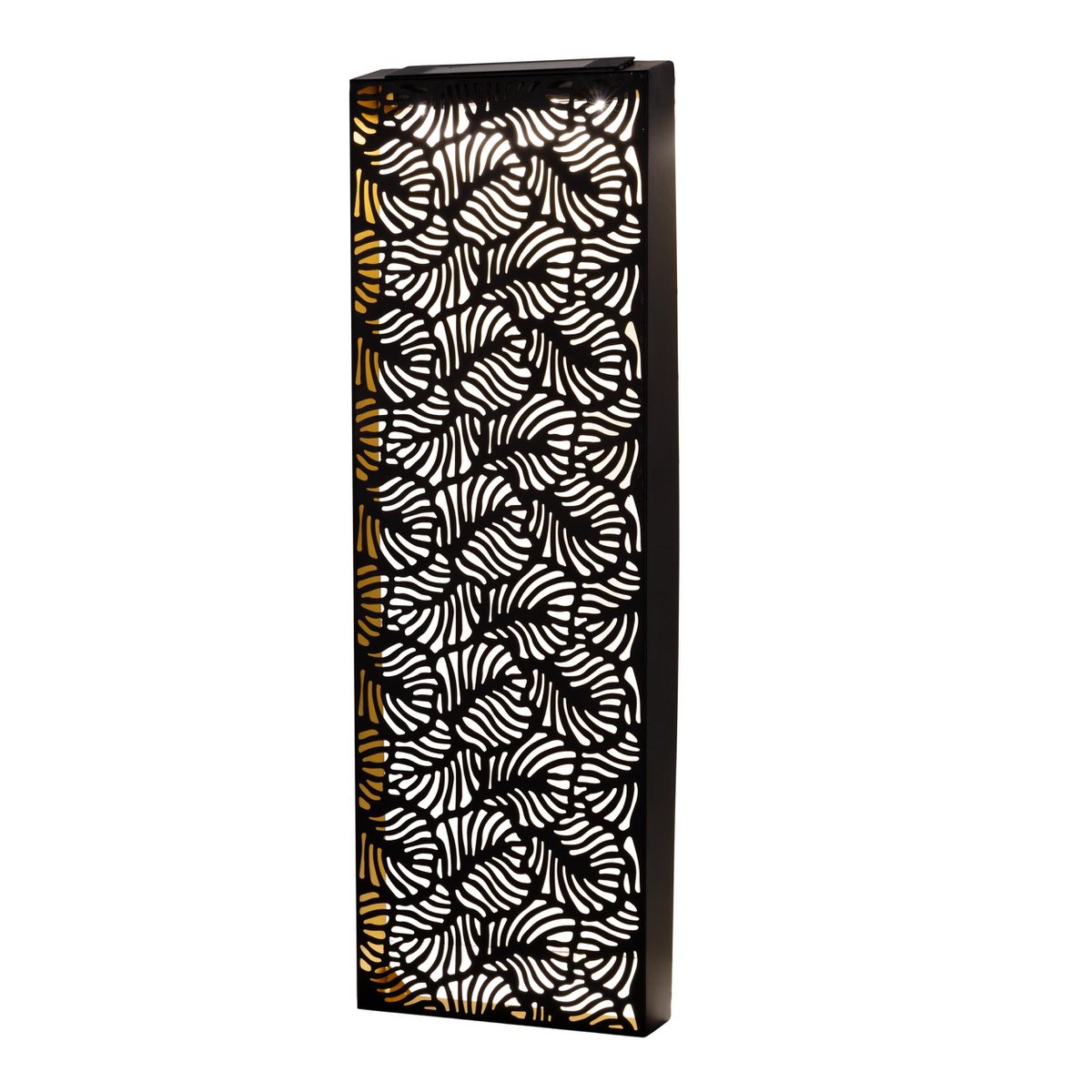 Zonne- /decollicht "IMA" gemaakt van zwart metaal, warm wit, met schemeringsensor, ca. 61,7 cm hoog, voor de buitenruimte