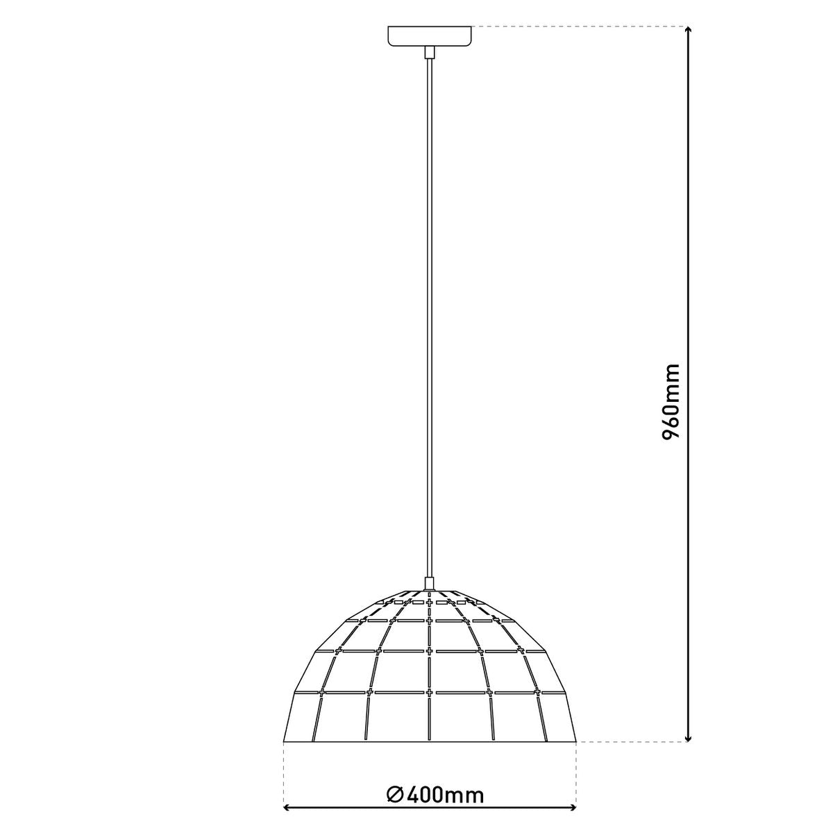 Pendelleuchte "Alison" d:40cm