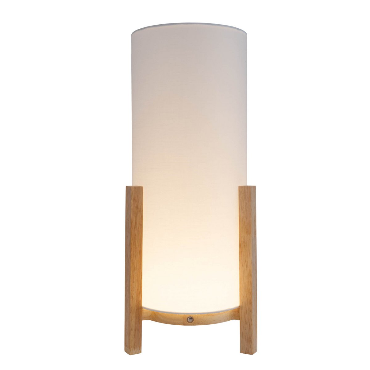 Ackitical Lamp "Madita" 48 cm hoog, in wit/natuur, met geïntegreerde LED, dimbaar met aanraaksensor