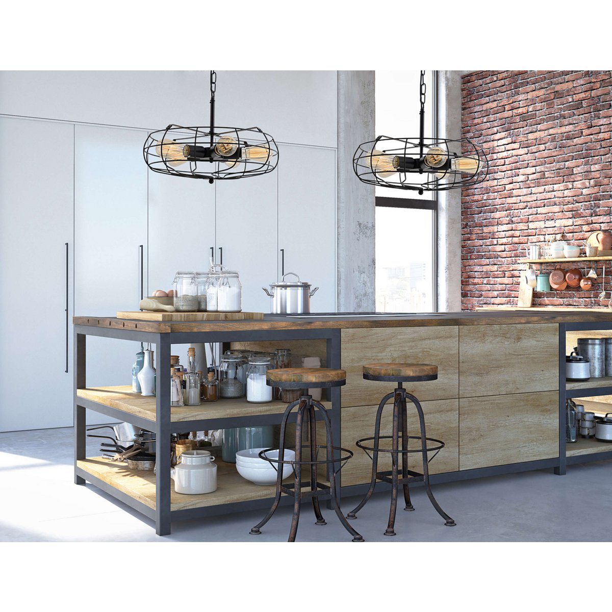 Metalen hanglamp "Alex"