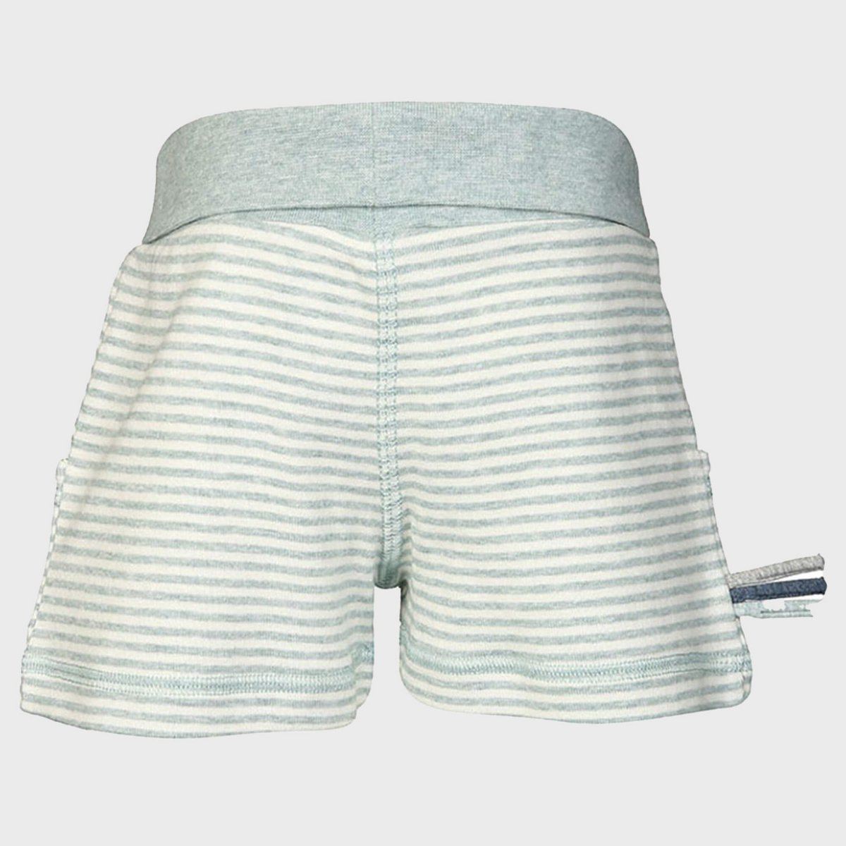 OrganicEra biologische babyshort, aqua gestreept