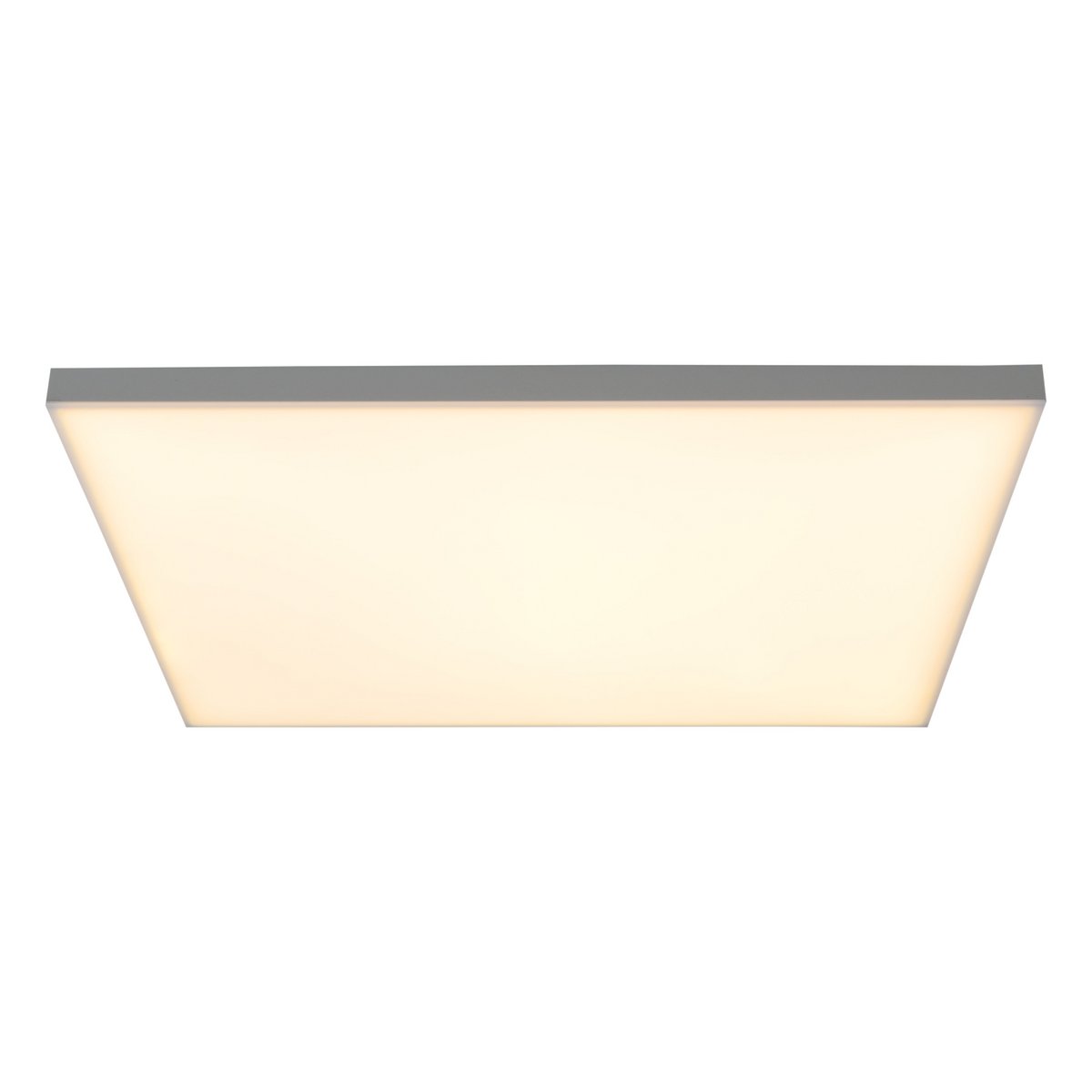 LED -paneel plafondlamp "Carente" zijlengte 45 cm, frameless, vele functies, gemaakt van metaal en plastic, witte, geïntegreerde LED's