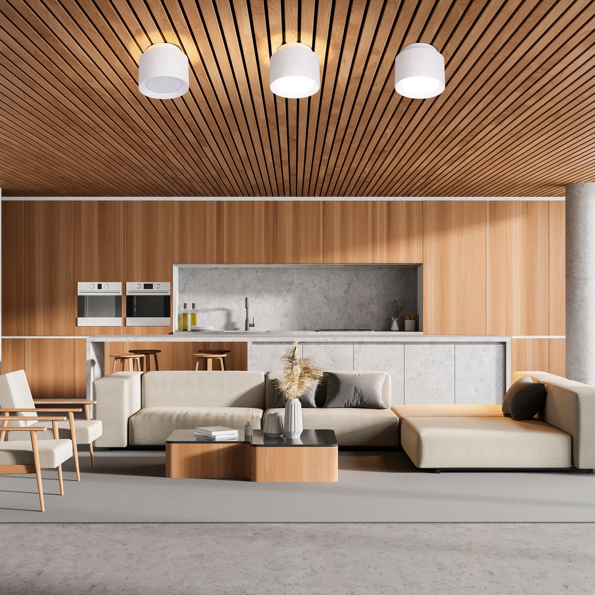 LED Spot D: 14 cm witte "Trimes"