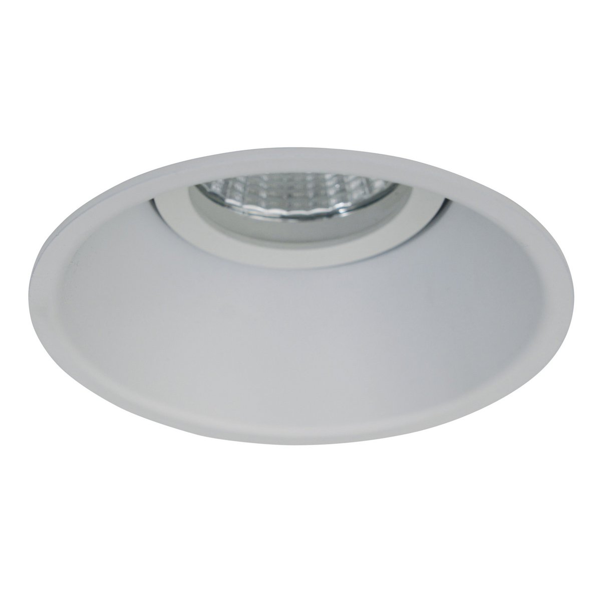 LED gebouwd -In Spot "Taro" Ø 9,4 cm, 10 cm diep, gemaakt van wit metaal, 6 watt, warm wit
