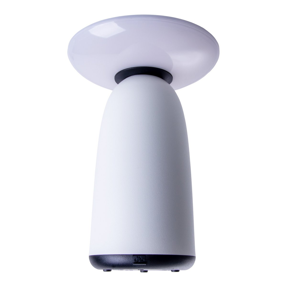 LED Solar Lamp "ADA" Wit voor de externe LED -tafellamp gemaakt van metaal en plastic, met stevig geïnstalleerde LED's, zonnelamp 22,5 x 16 cm