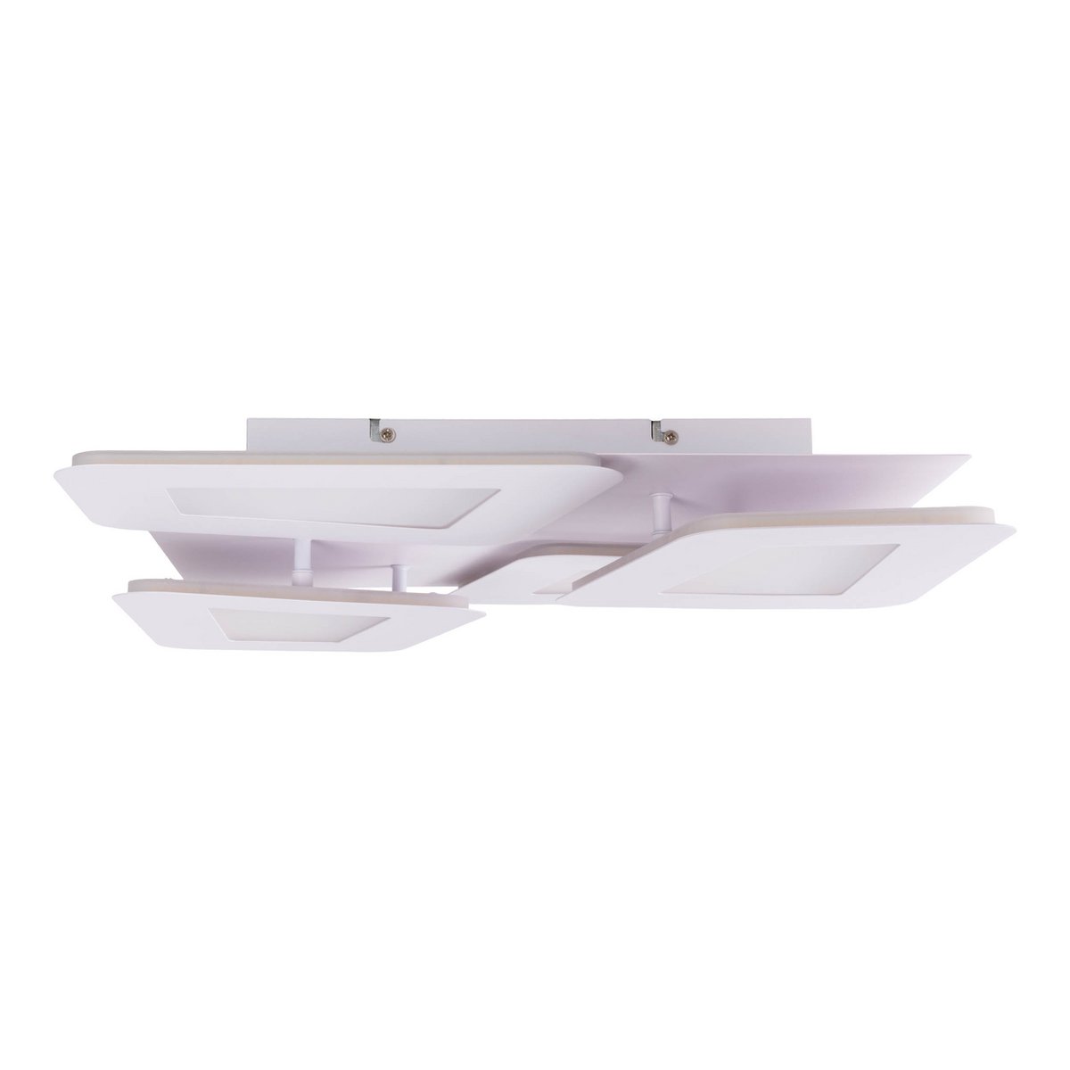 LED -plafondlamp "SIMEN" 48 x 48 cm, metaal en plastic, wit, geïntegreerde LED's, warm wit