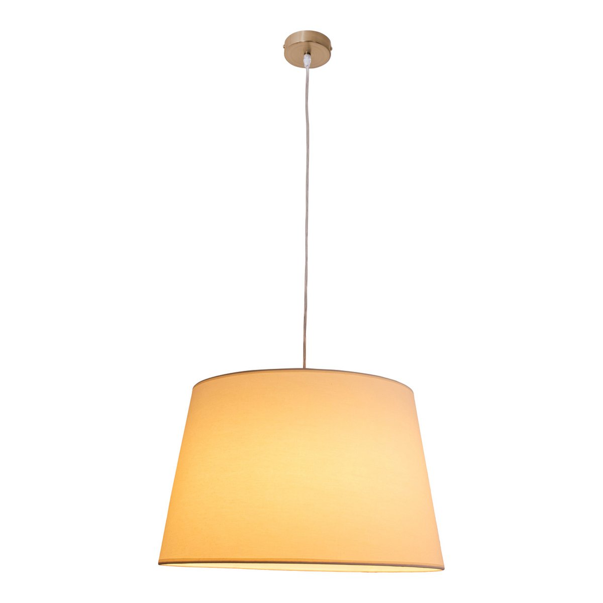 Hanger lamp "bologna" beige/messing