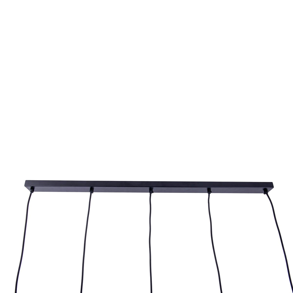 5 hanger lamp "foro" retro hanger lamp gemaakt van metaal in zwart en goud met E27 -versies, 96 cm lang. Stijlvolle verlichting voor woonkamer, eetkamer of keuken.