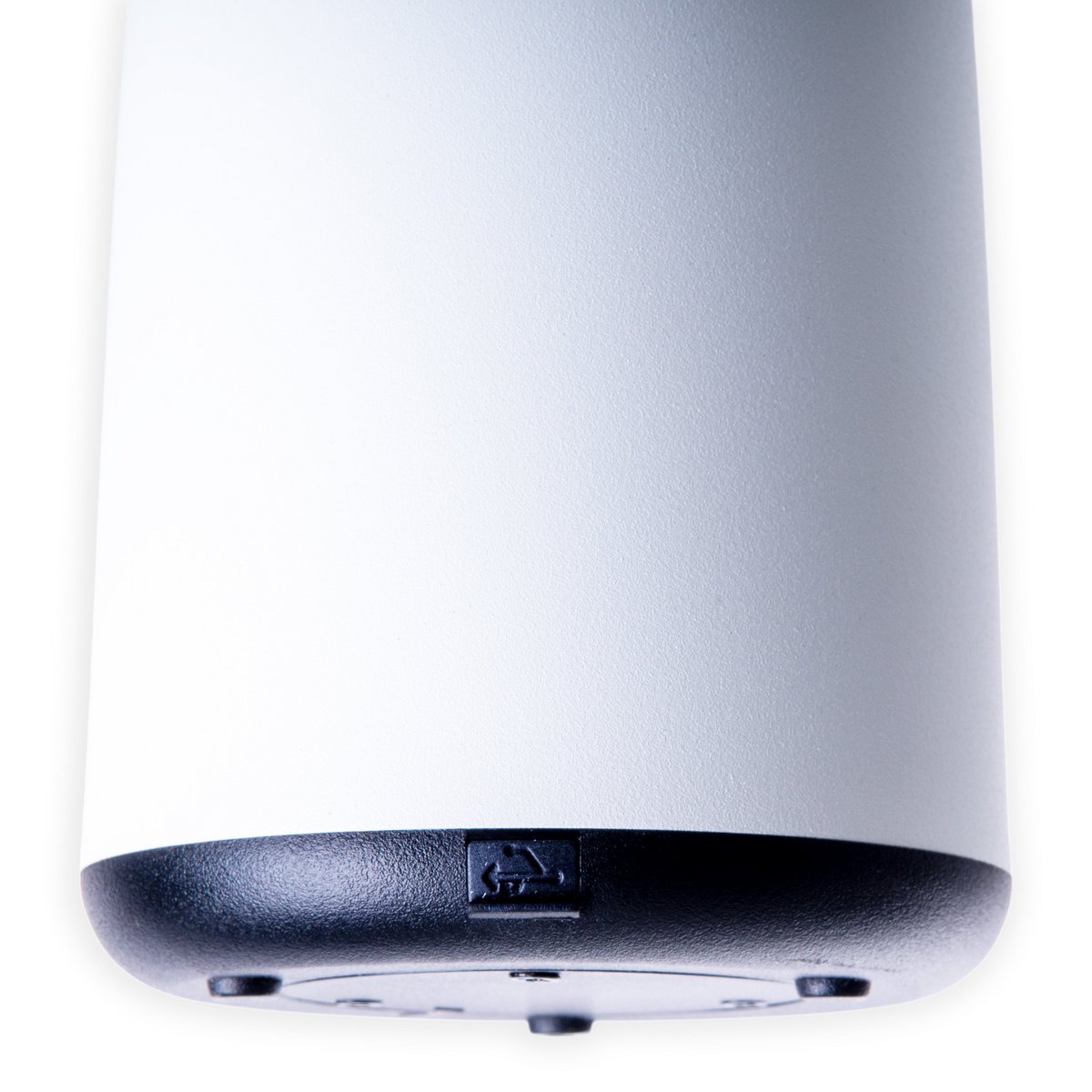 LED Solar Lamp "ADA" Wit voor de externe LED -tafellamp gemaakt van metaal en plastic, met stevig geïnstalleerde LED's, zonnelamp 22,5 x 16 cm