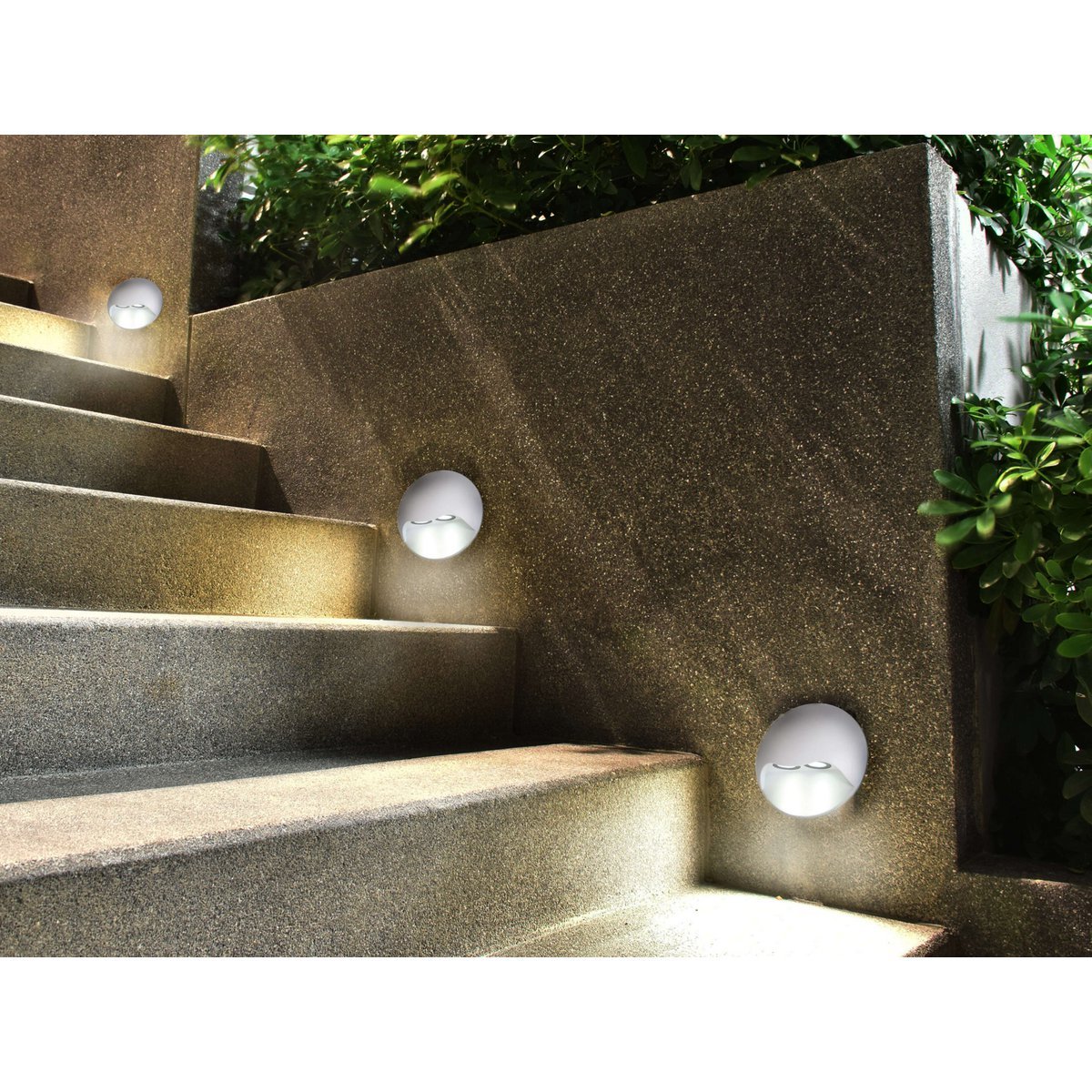 LED externe wandlamp "Vedus" D: 13 cm