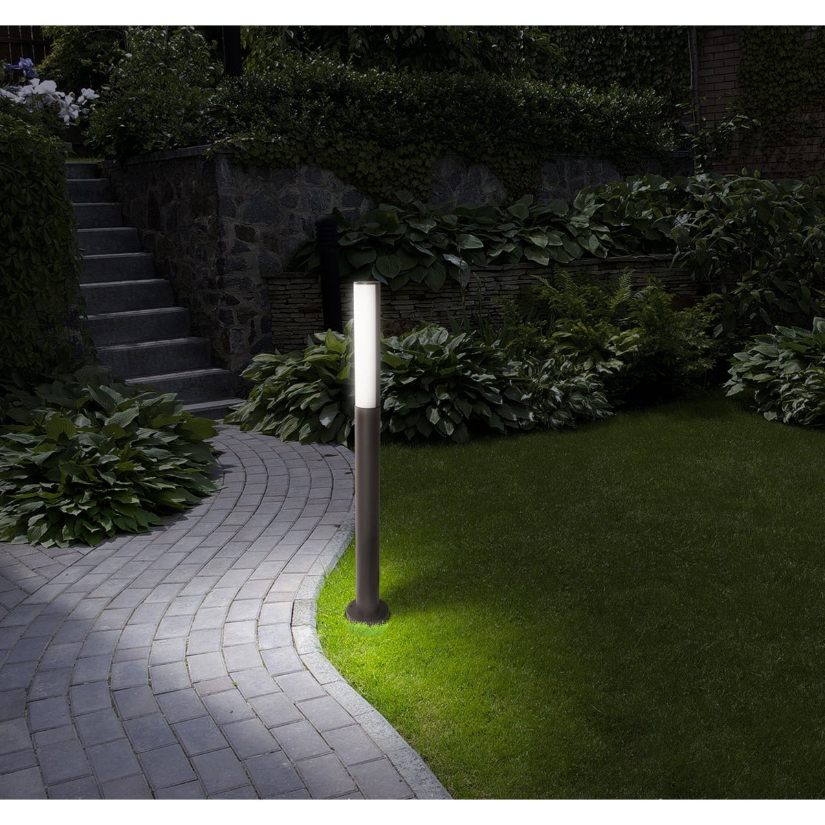 LED buitenlampen "flair" gemaakt van metaal en plastic in antraciet, met geïntegreerde LED