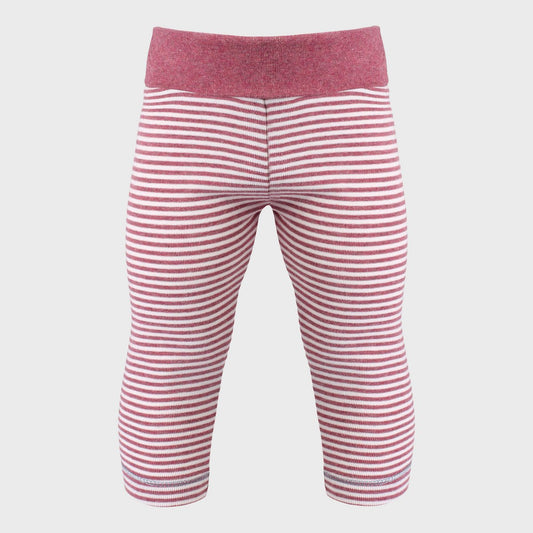 OrganicEra biologische babylegging, bordeaux - ecru gestreept