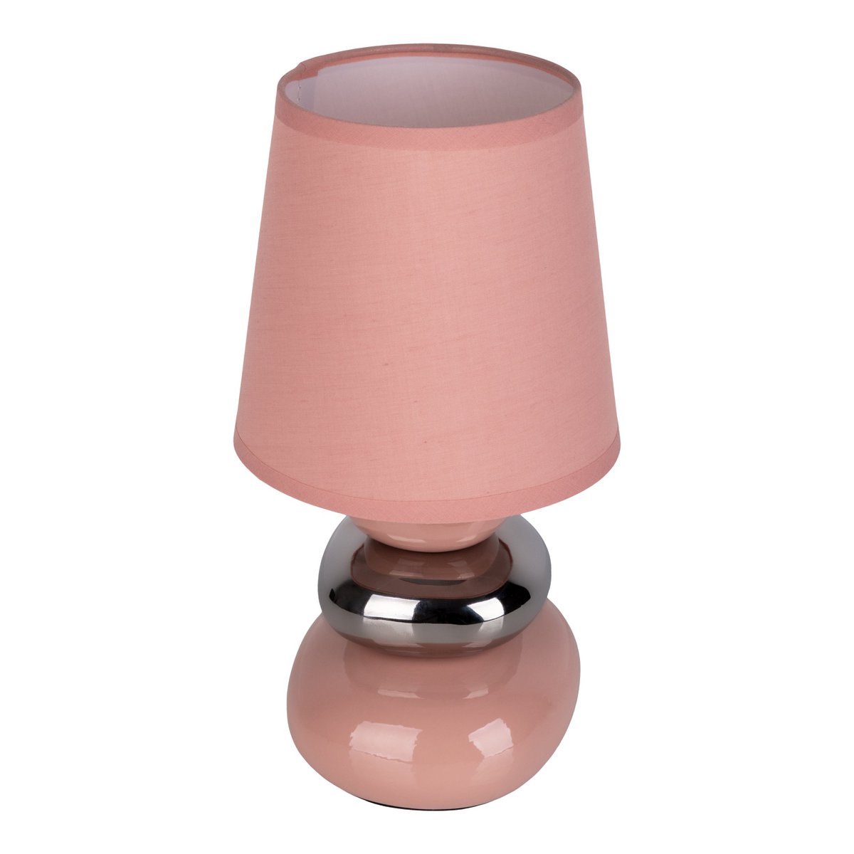 Keramische tafellamp "Stoney" Pink - Classical - Table Lamp - - Rosé/Salmon - E14 - Geen informatie