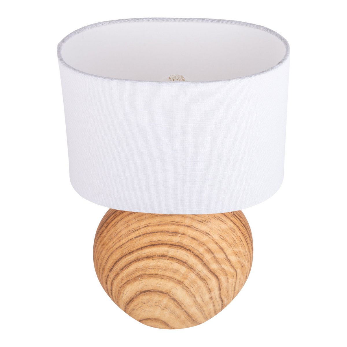 Keramische tafellamp "Woody" - Keramische tafellamp met tekstbladen in de natuur, E14, tafellamp voor woonkamer of kantoor