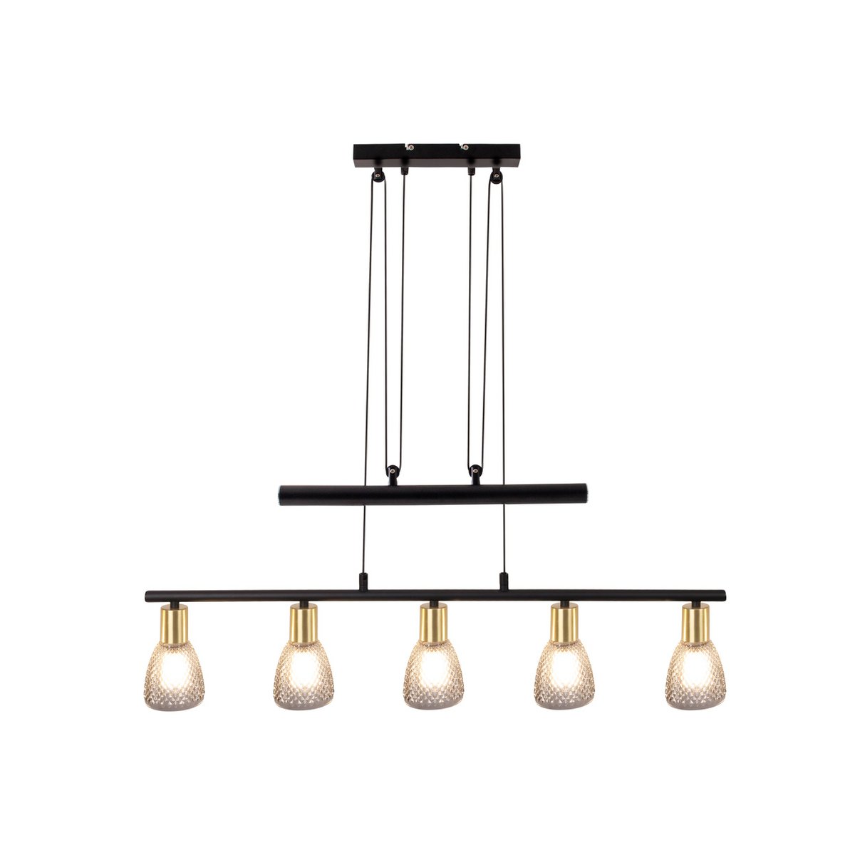 5er spot hanger lamp "lindita" exclusief illuminant