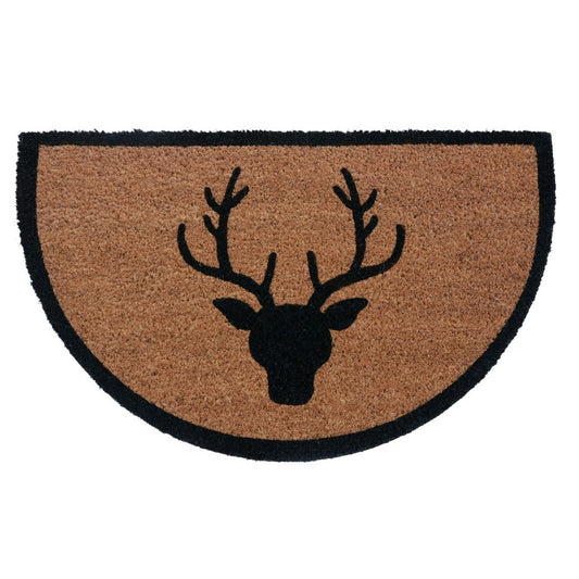 Kokosnootmat Beading Mat Semicircululair 75 x 45 cm deur voor het schoenenhelige genezingsmotief vuil Mat voordeur