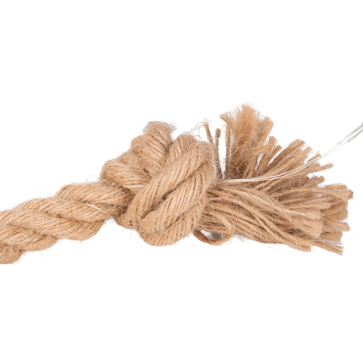 Zonne -lichte keten "Canamo" van henneptouw in ´natur, 8 m lang, plus 2 m toevoerlijn, warm wit, voor de buitenruimte