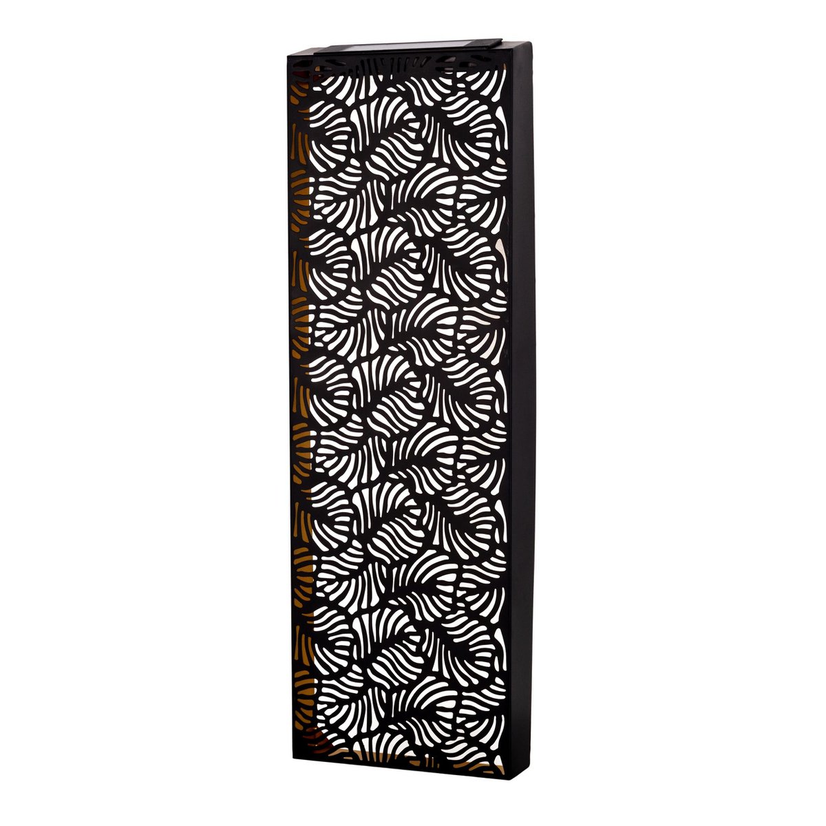 Zonne- /decollicht "IMA" gemaakt van zwart metaal, warm wit, met schemeringsensor, ca. 61,7 cm hoog, voor de buitenruimte