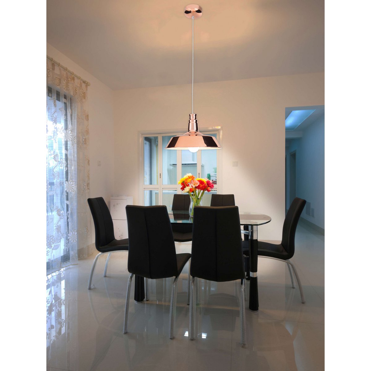 "Koperen" hanglamp d:36cm