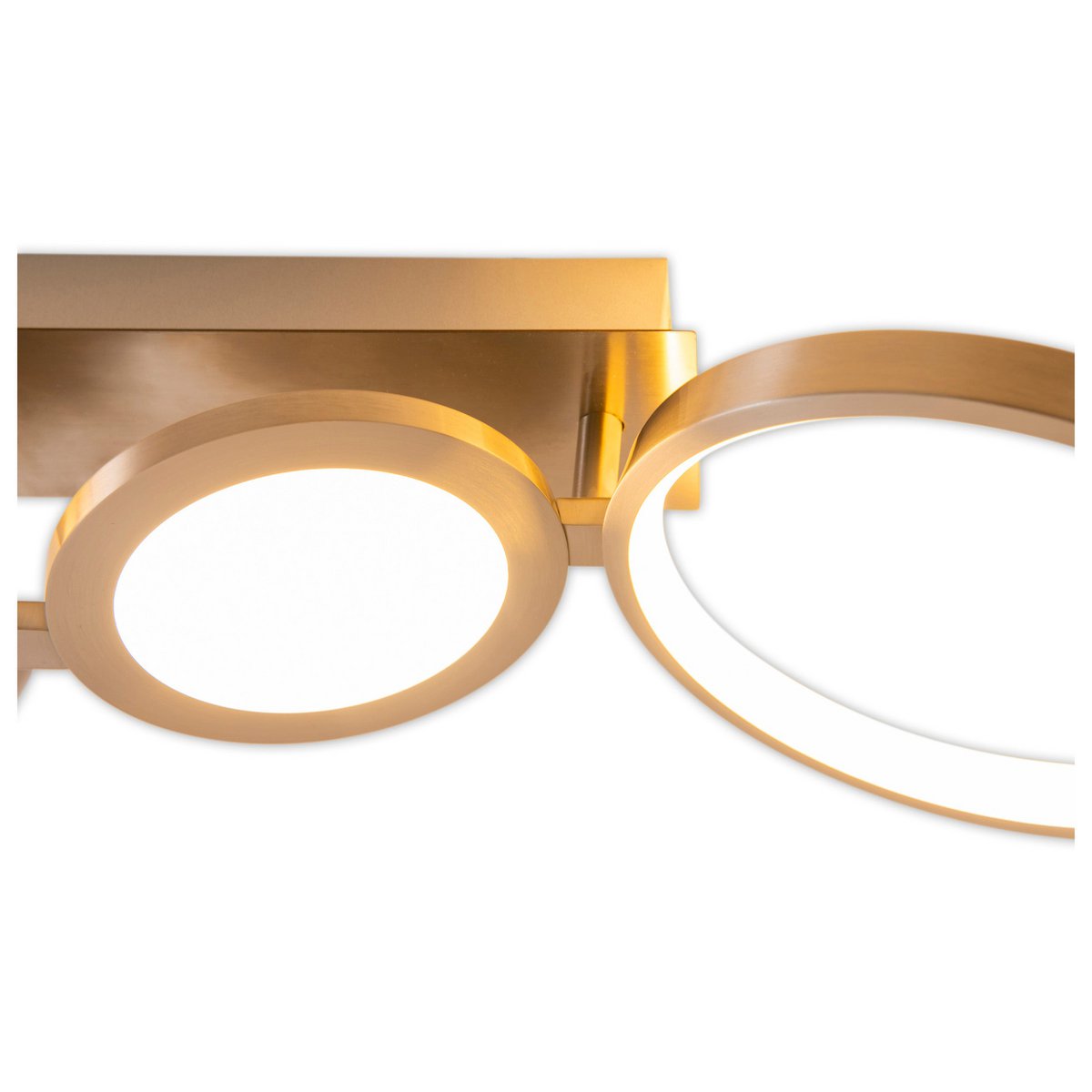 LED-plafondlamp "Stelari" lengte 100 cm gemaakt van metaal in stalen blank en wit plastic, met stevig ingebouwde LED's, plafondlamp voor woonkamers of kantoor