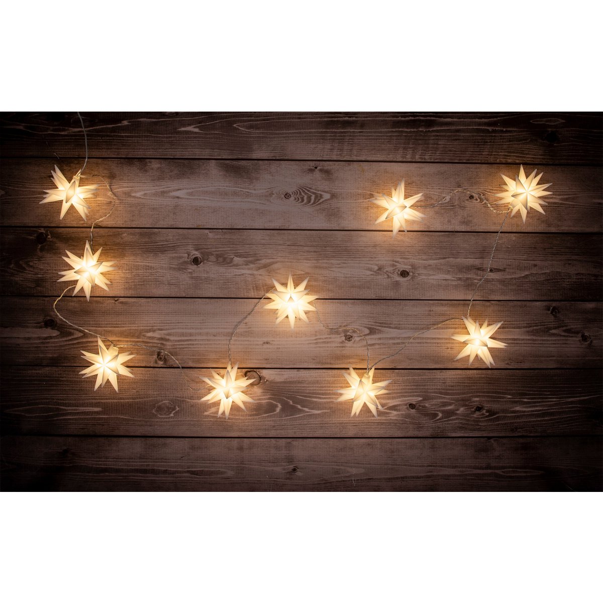 9 serie buiten LED Kerstmis lichte keten 3D-sterren /kerstlichten-wit