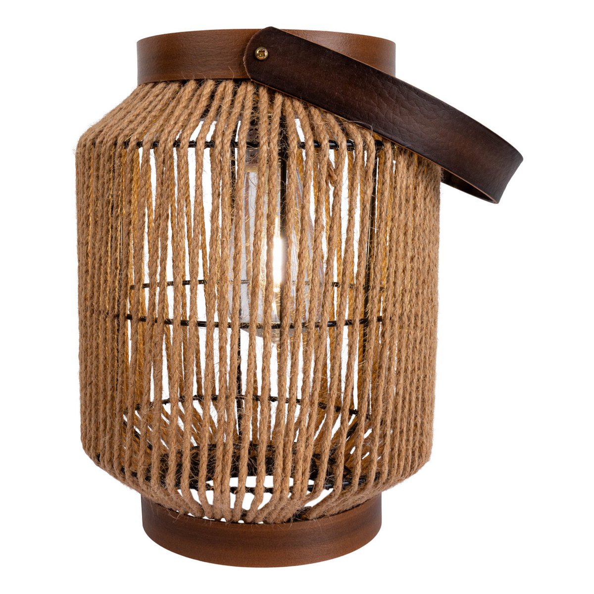 LED zonnelamp "Korbiniaanse" decoratie voor het buitengebied gemaakt van metaal, plastic en snoer in de natuur, met stevig ingebouwde LED's.