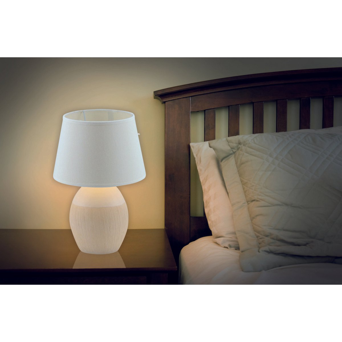 Keramische tafellamp "Tali" wit