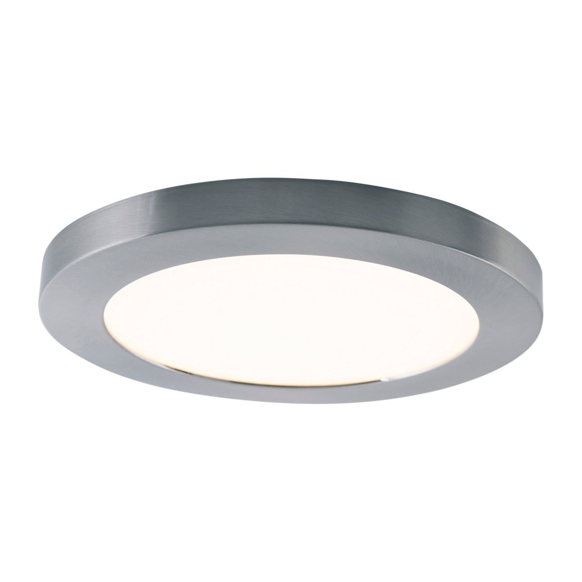 LED -plafondlamp "bonus", functie, metalen plafondlamp en plastic, ringen in chroom en wit kunnen worden gewijzigd, met stevig ingebouwde LED's, 22,5 cm diameter