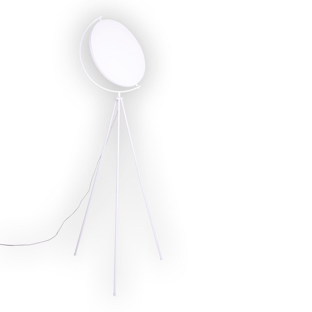 Textiel vloerlamp "Munega" h: 156cm