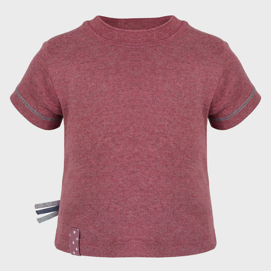 OrganicEra Biologisch baby S/S T-shirt, bordeaux