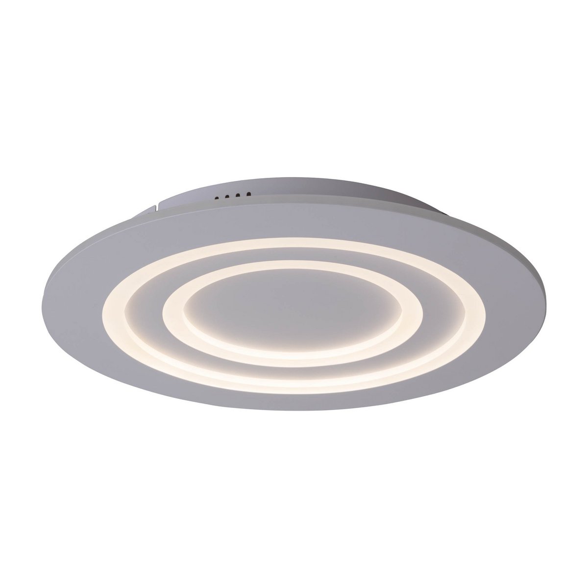 LED-plafondlicht "mirel" Ø 50 cm, 6 cm hoog, metaal en plastic in wit, geïntegreerde LED's, 2400 lm, dimmable, CCT-functie 3000-6500 K, RGB kleurverandering