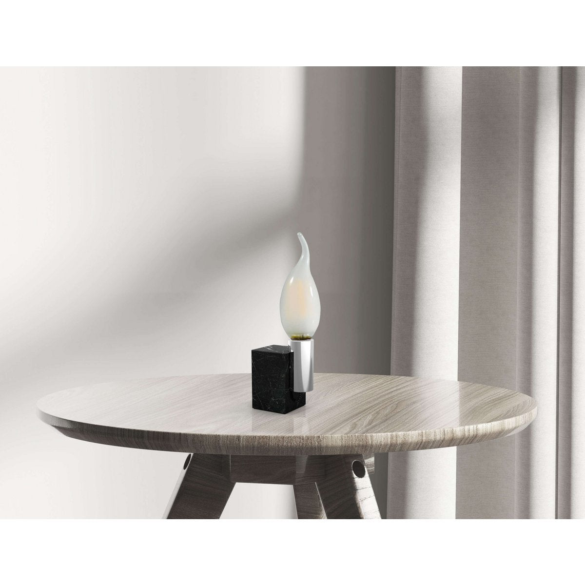 6 Set geleide kaarsen windvlaag met E14 -versie, glas, warm wit, voor eetkamer, woonkamer, gang of kantoor