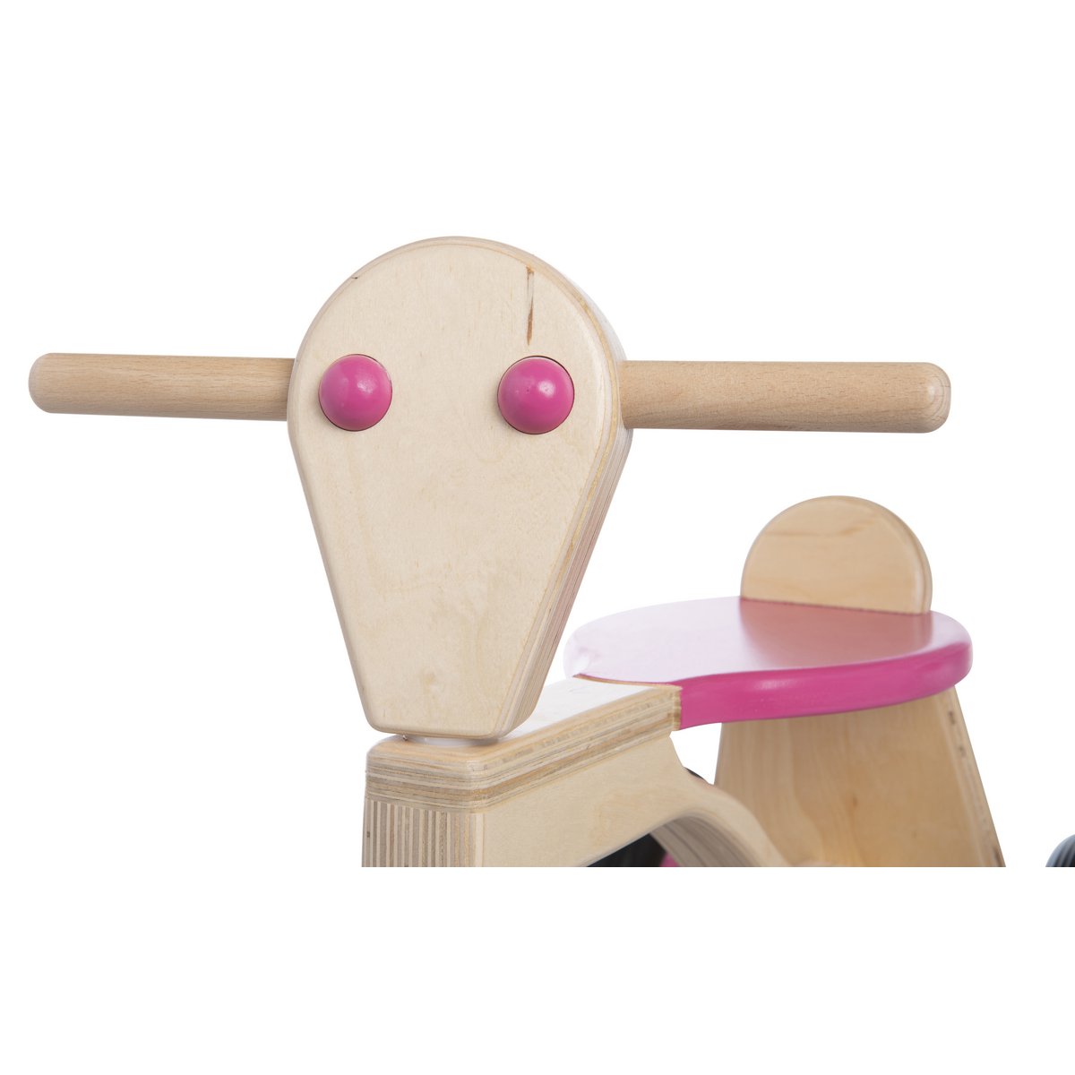 Van Dijk Toys berken houten loopfiets vanaf 1 jaar - Roze