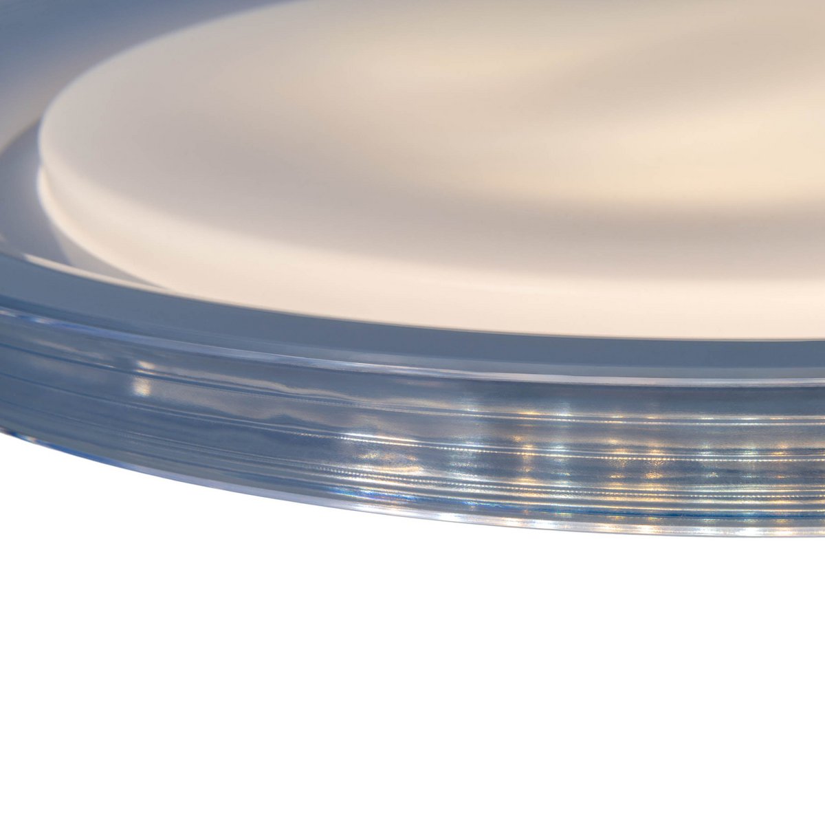 LED-plafondlicht "Claire" Ø 50,5 cm, 7,5 cm hoog, metaal en plastic in wit, geïntegreerde LED, 1600 lm, dimable, CCT-functie, 3000-5000 K, nachtlichtfunctie