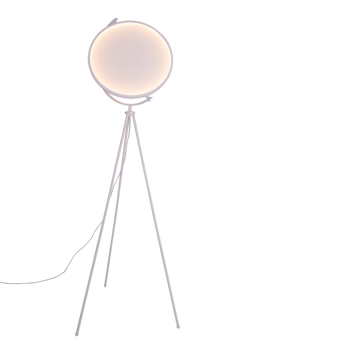 Textiel vloerlamp "Munega" h: 156cm