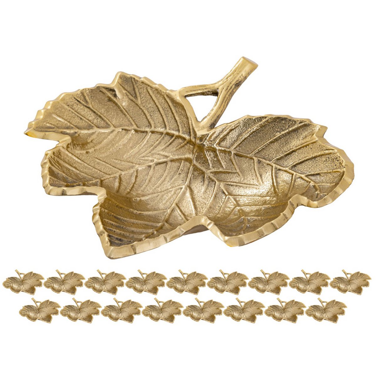 Decoratieve schaal Bladmasterdoos 18-delige kom aluminium bladgoud of zilveren bladschaal