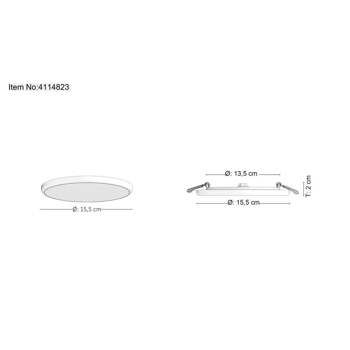 LED inbouwlamp "Sula" IP66 d: 15,5cm dimbaar