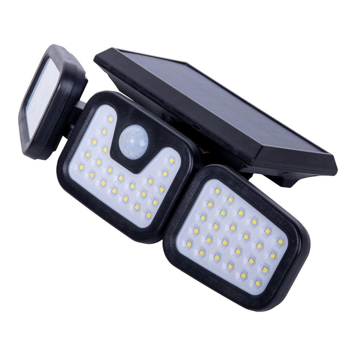 LED Solar Buitenwandlamp "Pacita", multifunctionele lamp buitenwandlamp gemaakt van plastic in zwart, 28,3 x 13,5 x ca.