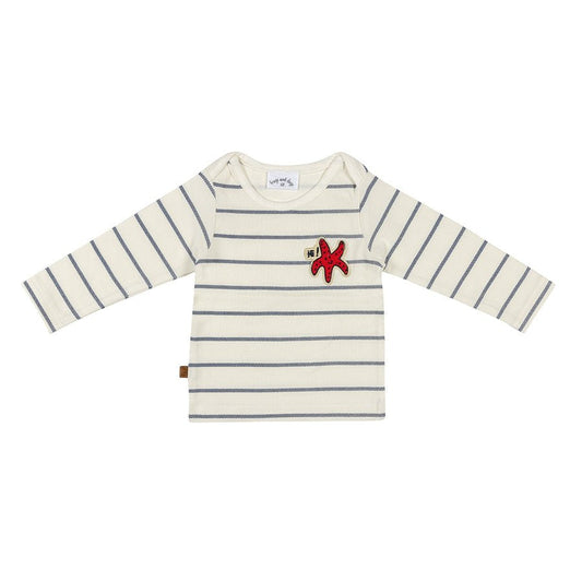 Piratenshirt strepen | Gebroken wit