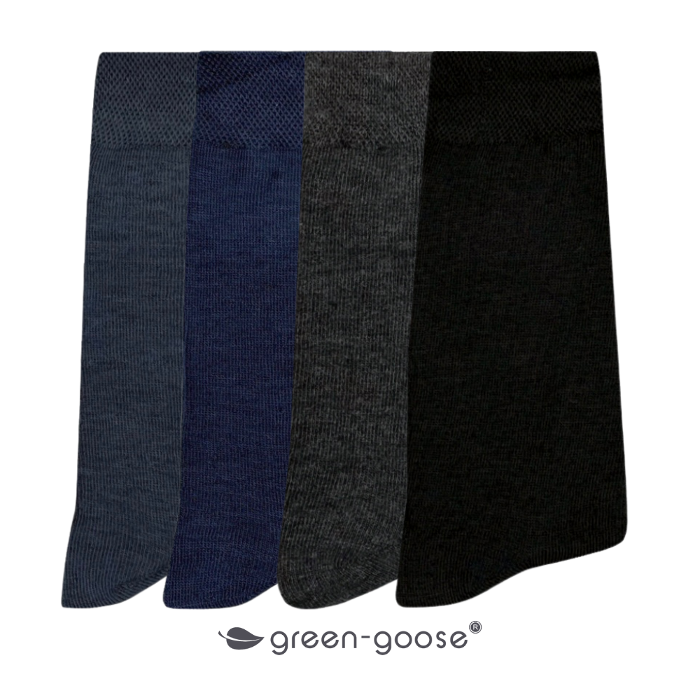 green-goose Bamboe Heren Sokken | 4 Paar | Mixed | 39-44