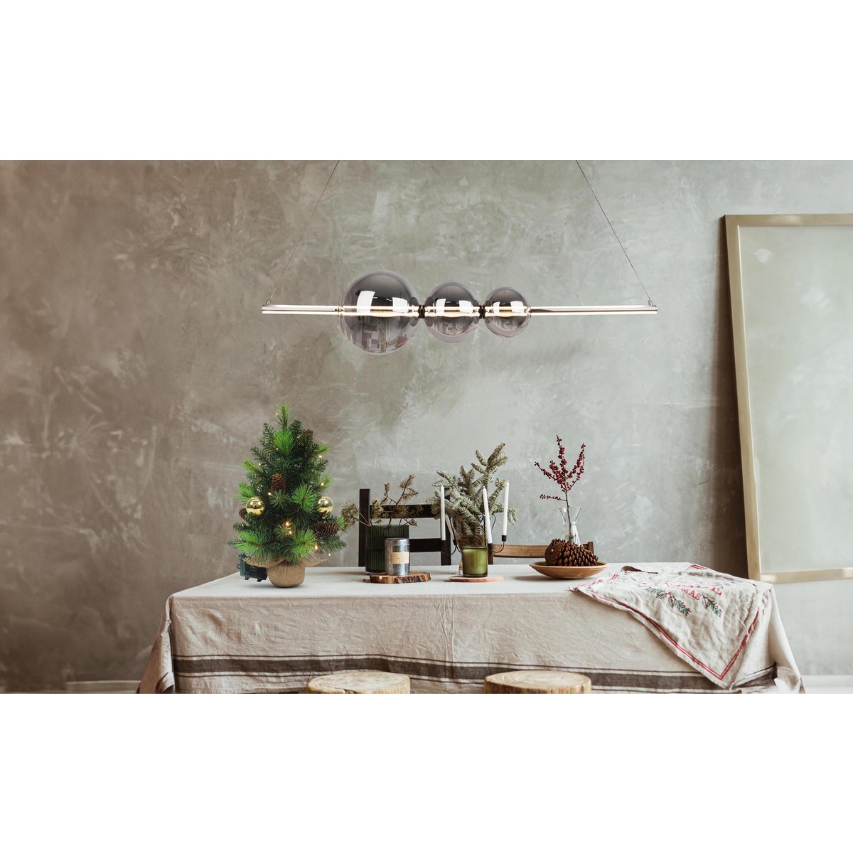 LED FIR -boom "Noel" Outdoor Decoratie gemaakt van metaal en plastic in groen en goud, met stevig geïnstalleerde LED's